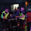 Several emergency services evacuate the injured on the beach of Palma after a building collapsed. Pic: AP