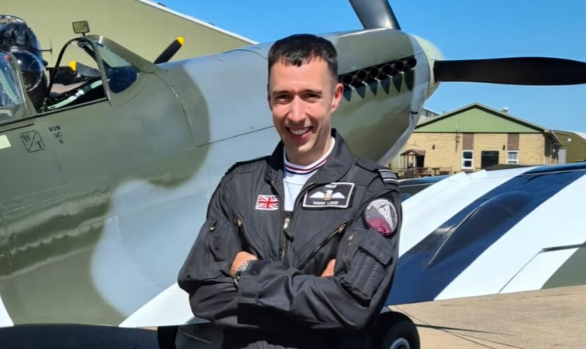 Typhoon pilot Mark Long. Pic: RAF