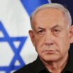 FILE - Israeli Prime Minister Benjamin Netanyahu attends a press conference in the Kirya military base in Tel Aviv, Israel on Oct. 28, 2023. Top Israeli officials are accused of seven war crimes and crimes against humanity by the ICC. (Abir Sultan/Pool Photo via AP, File)