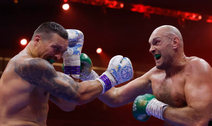 Tyson Fury v Oleksandr Usyk. Pic: Action Images via Reuters