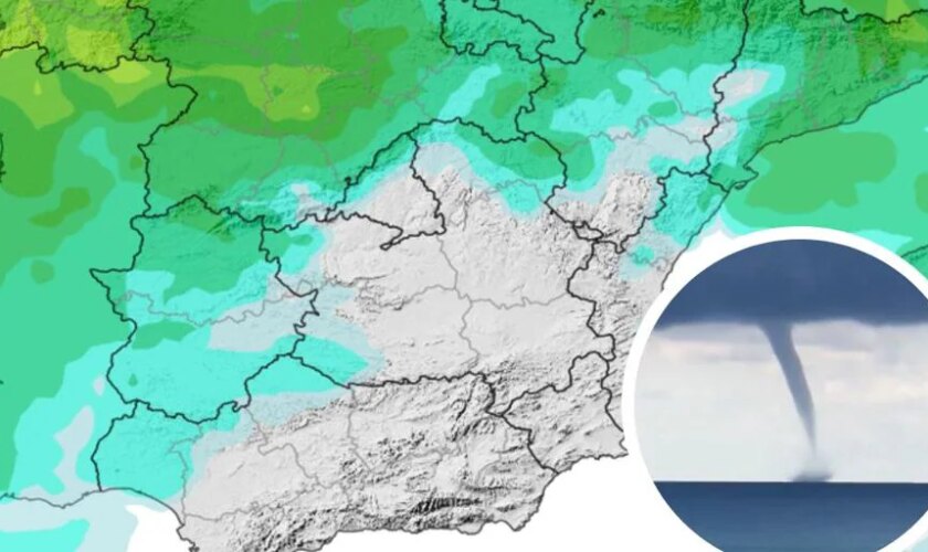 La Aemet avisa de tormentas intensas y posibles «trombas marinas» en España: estas son las zonas afectadas