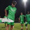 La celebración torera del hijo de Morante tras la victoria del Betis ante el Sevilla