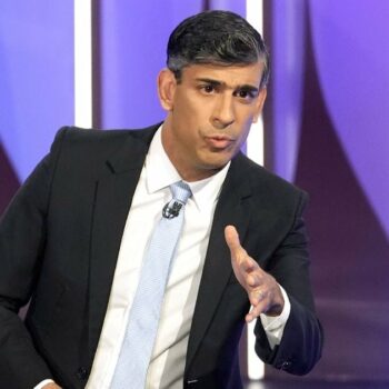 Le Premier ministre britannique conservateur Rishi Sunak participe à une émission spéciale de la BBC à York, dans le nord de l'Angleterre, le 20 juin 2024