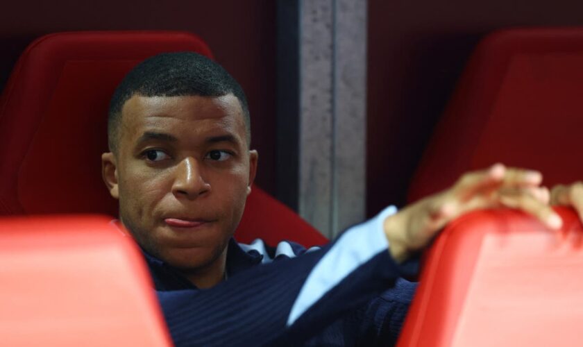 Why is Kylian Mbappe on the bench for France against the Netherlands?