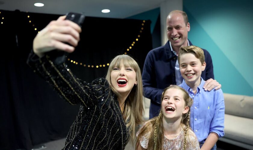 Taylor Swift is all smiles as she poses in selfie with Prince William and kids: ‘Happy bday M8’