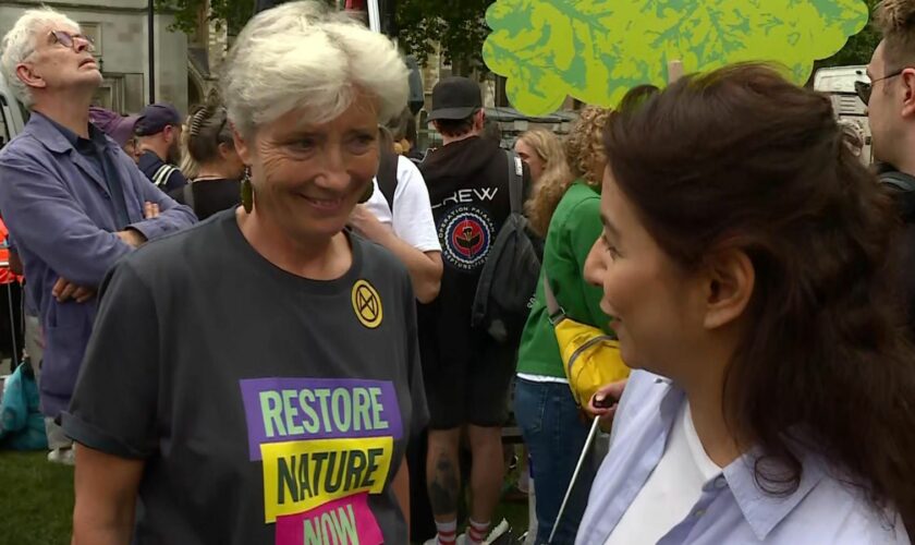 Emma Thompson led the march in London on Saturday