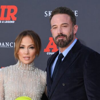 Ben Affleck confronts paparazzi outside his and Jennifer Lopez’s mansion