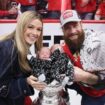 Florida Panthers’ Jonah Gadjovich celebrates NHL win by putting newborn twins in Stanley Cup trophy