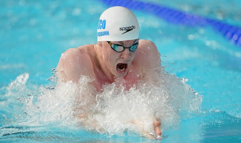 British swimmer Archie Goodburn. Pic: PA