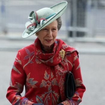 Anne, Princess Royal walks to attend the annual Commonwealth Day service at Westminster Abbey