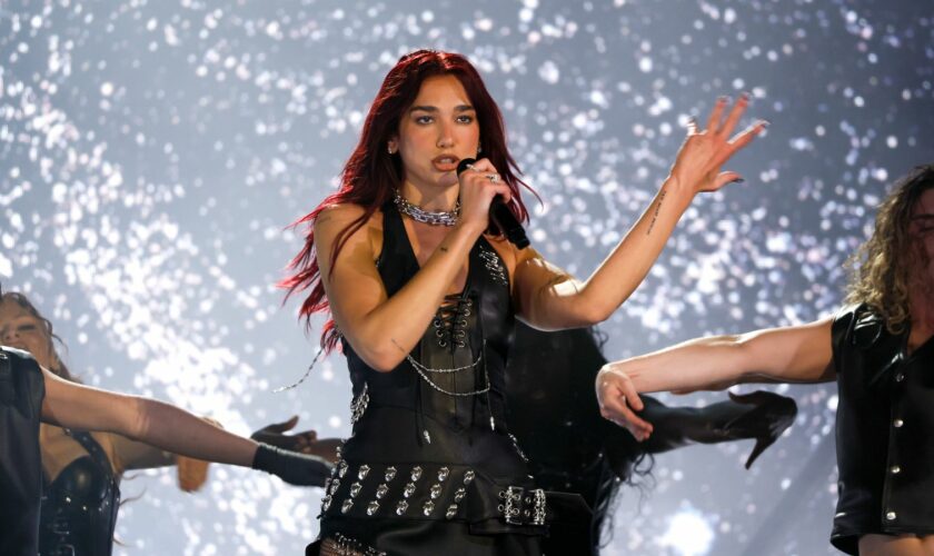 Dua Lipa. Pic: AP