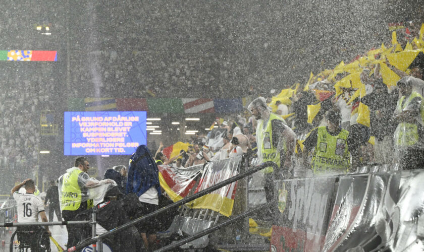 Euro 2024 : un violent orage durant Allemagne-Danemark interrompt le huitième de finale de l’Euro