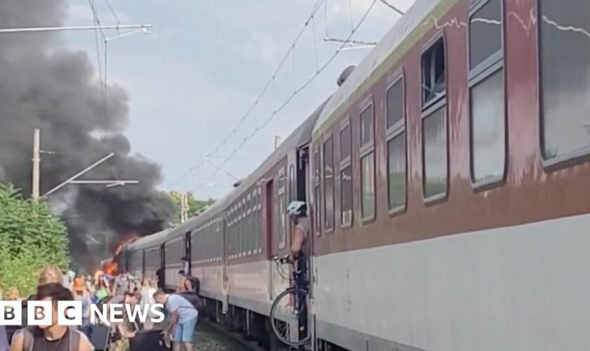 At least six dead after train and bus collide at Slovakia level-crossing