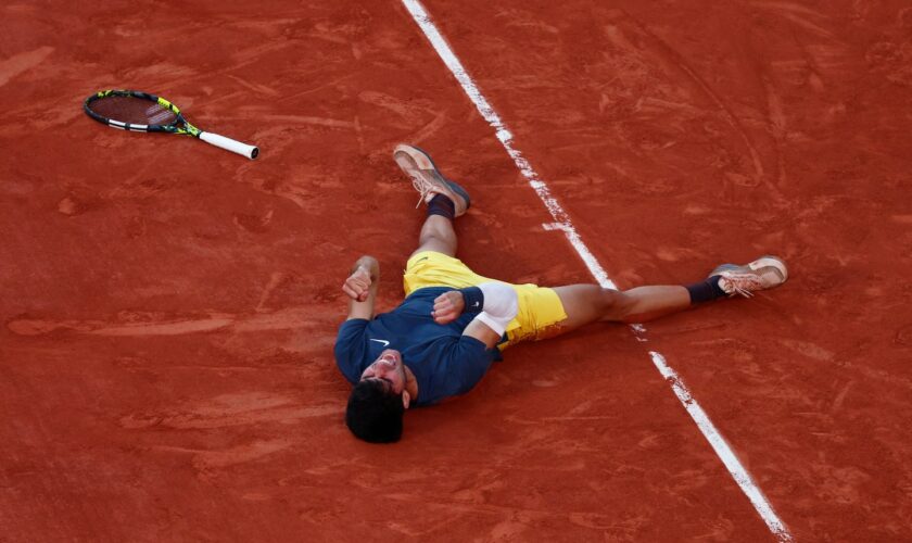 Carlos Alcaraz outlasts Alexander Zverev at French Open for third Slam title