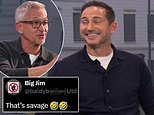 Gary Lineker appears to aim 'SAVAGE' balding jibe at Frank Lampard during the BBC's Euro 2024 coverage as social media users claim Chelsea and England legend was 'fuming' with dig