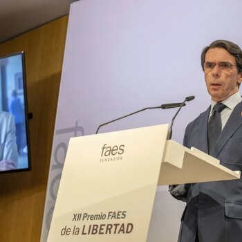 José María Aznar reivindica en Barcelona el 'pacto del Majestic' con Jordi Pujol: "No fue un chantaje para intercambiar investidura por impunidad y privilegio"