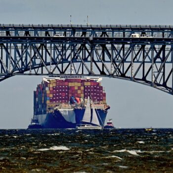 Ship arrives in Virginia three months after destroying Baltimore bridge