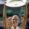 Angelique Kerber jubelt nach ihrem Sieg. Foto: Tim Ireland/AP/dpa