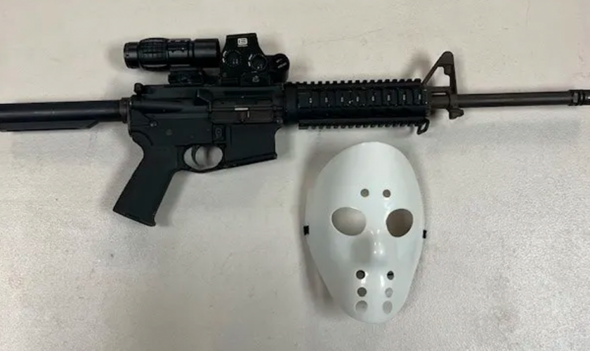 Driver wearing 'Jason' mask arrested on illegal assault rifle charge in California: PD