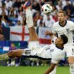 England's Jude Bellingham scores their first goal. Pic: Reuters