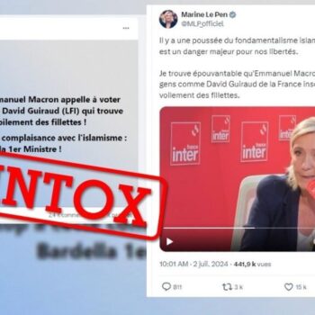 Marine Le Pen accuse Emmanuel Macron d'appeler à voter pour le député LFI David Guiraud : c’est faux