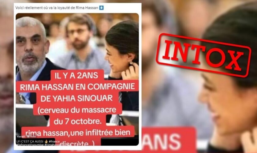 Rima Hassan en compagnie du chef du Hamas ? C'est un photomontage grossier