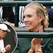 Katie Boulter watches her tennis star boyfriend Alex de Minaur in action on Court One - as she returns to Wimbledon just days after crashing out against Harriet Dart