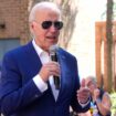 Joe Biden speaks to supporters on 7 July. Pic: AP/Manuel Balce Ceneta