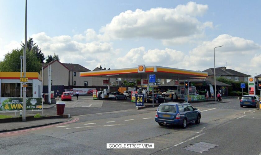 The incident occurred at a petrol station on Stenhouse Road in Edinburgh