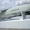 The Storm Shadow cruise missile is on display at the Paris Air Show in, June 2023 Pic: AP