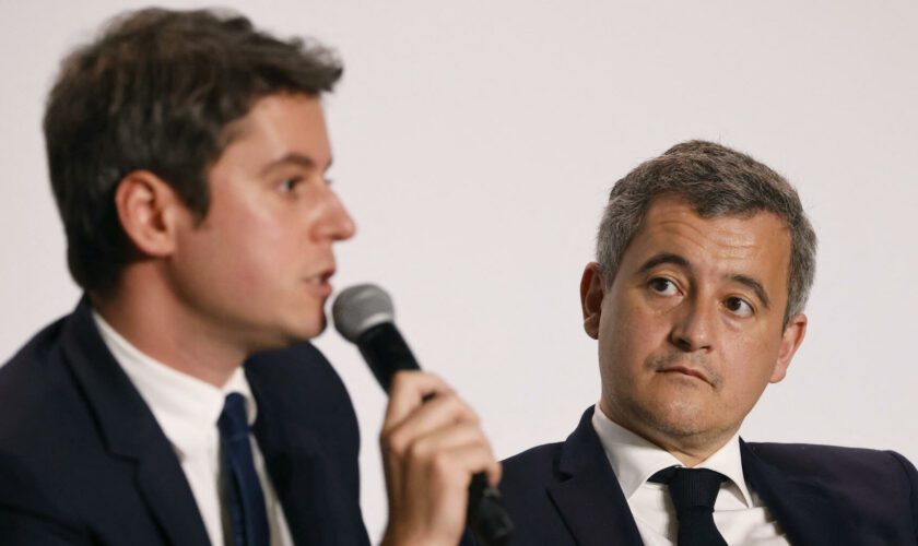 Pour Gabriel Attal et Gérald Darmanin, premier duel en vue pour la suprématie en macronie