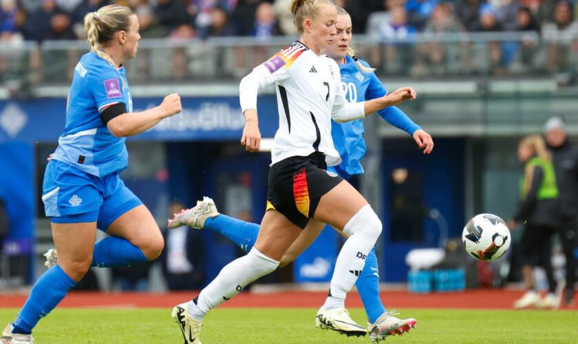 Fußball der Frauen: Deutschland verliert EM-Qualifikationsspiel in Island deutlich