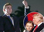 The growing cult convinced Donald Trump's son Barron is a time traveller destined to be... America's Caesar