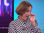 Kirsty Wark breaks down in tears as she brings down the curtain on 30 years at Newsnight - as Tony Blair, Gordon Brown and David Cameron lead tributes to 'broadcasting titan'