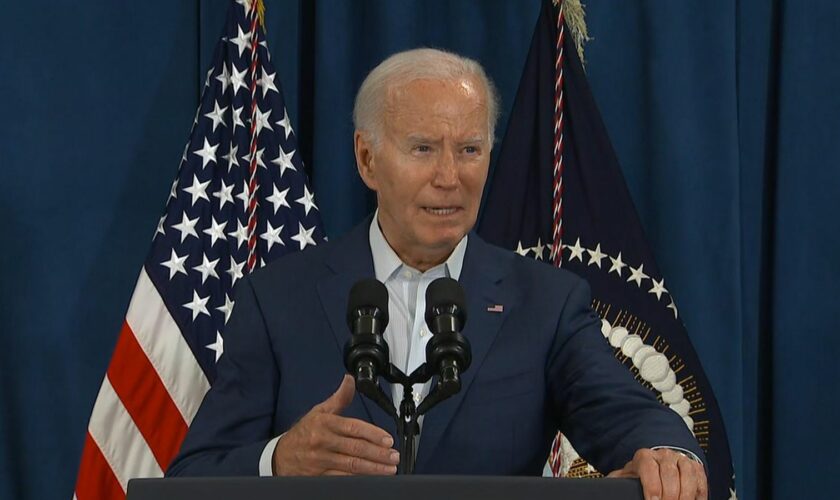 'No place in America for this kind of sick violence,' says Biden after Trump rally shooting