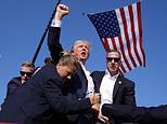 Donald Trump is SHOT at campaign rally: Blood-spattered ex-President defiantly pumps his fist after Secret Service kill the gunman following attack which left a supporter dead and two others critically injured