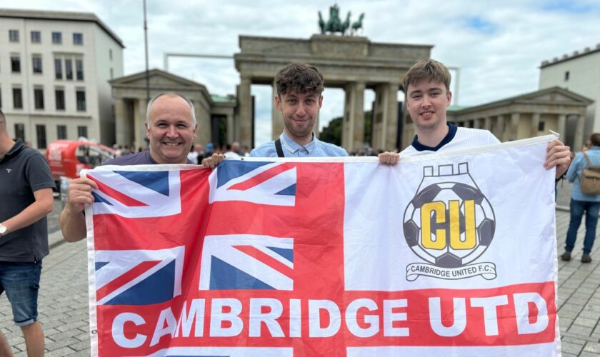 Ethan ravelled from Hertfordshire with friends Kevin and Joe