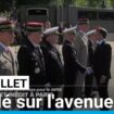 Défilé du 14 juillet sur l'avenue Foch à quelques jours des Jeux olympiques