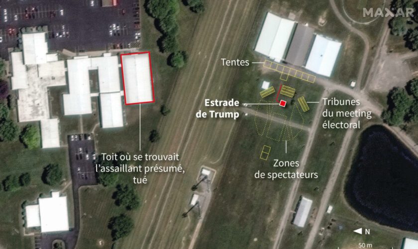 Donald Trump visé par un tireur : cette carte permet de comprendre la fusillade qui a failli lui coûter la vie