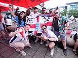 The final countdown! England fans at home and abroad drink their last beers of Euro 2024 as they gear up for the Three Lions' historic clash with Spain in Berlin