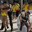 Hundreds of Colombian fans crash gate as absolute CHAOS breaks out before Copa America final against Argentina in Miami