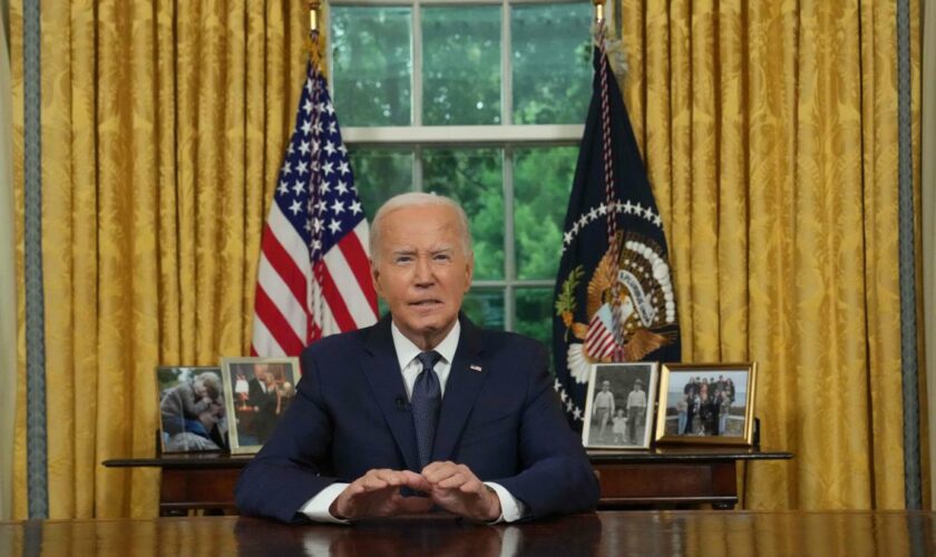 Aus dem Oval Office versucht Joe Biden in fünf Minuten die USA wieder zu einen