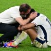 England manager Gareth Southgate and Jude Bellingham look dejected after the match. Pic: Reuters