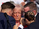 How police officer confronted shooter Thomas Crooks seconds before he shot Donald Trump after bear crawling on the roof of building 100ft away as witnesses watched