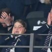 Prince George endures emotional rollercoaster watching England's heartbreaking defeat