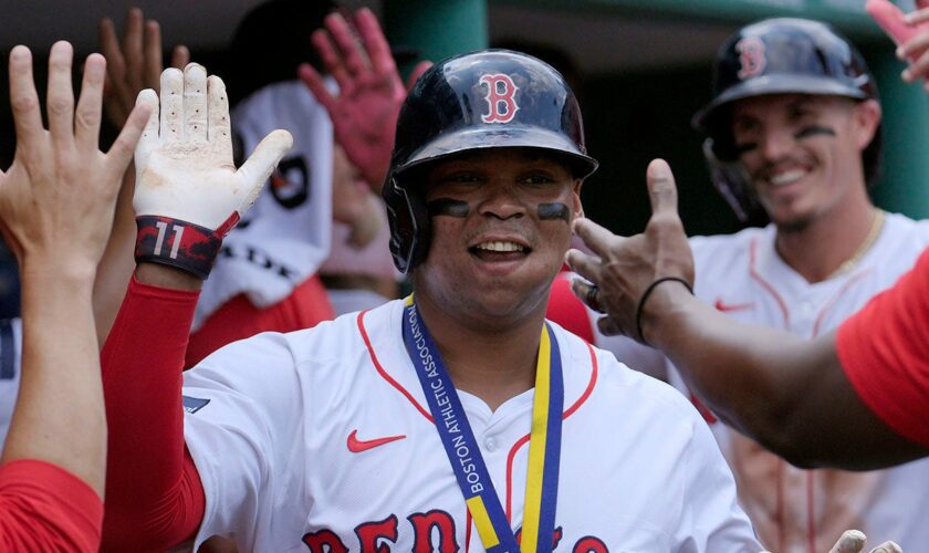 Red Sox's Rafael Devers breaks Fenway Park seat with home run