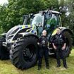 Derbyshire Police unveil tractor with top speeds of 25mph and blue flashing lights in bid to weed out country crime - but force is accused of wasting time and resources on a 'PR stunt'