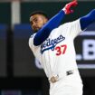 Dodgers' Teoscar Hernandez wins 2024 Home Run Derby as Bobby Witt Jr. misses swing-off by mere feet