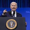 Biden uses Trump shooting to call for a ban on assault weapons and teases Kamala 'could be president' in speech tearing into 'liar' Donald at the RNC