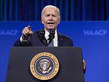 Biden uses Trump shooting to call for a ban on assault weapons and teases Kamala 'could be president' in speech tearing into 'liar' Donald at the RNC